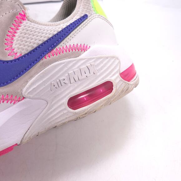 Nike Air Max Ecee Athletic Lace Up Shoe Womens Size 6 DD2955-100 White - Picture 8 of 10